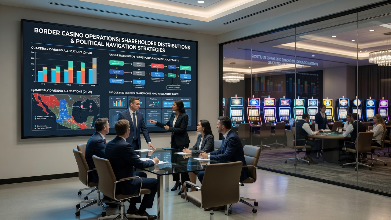 Interior view of a border casino resort showing operational areas linked to financial planning