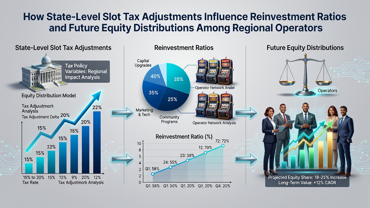 State gaming regulators reviewing slot machine tax data and casino reinvestment charts