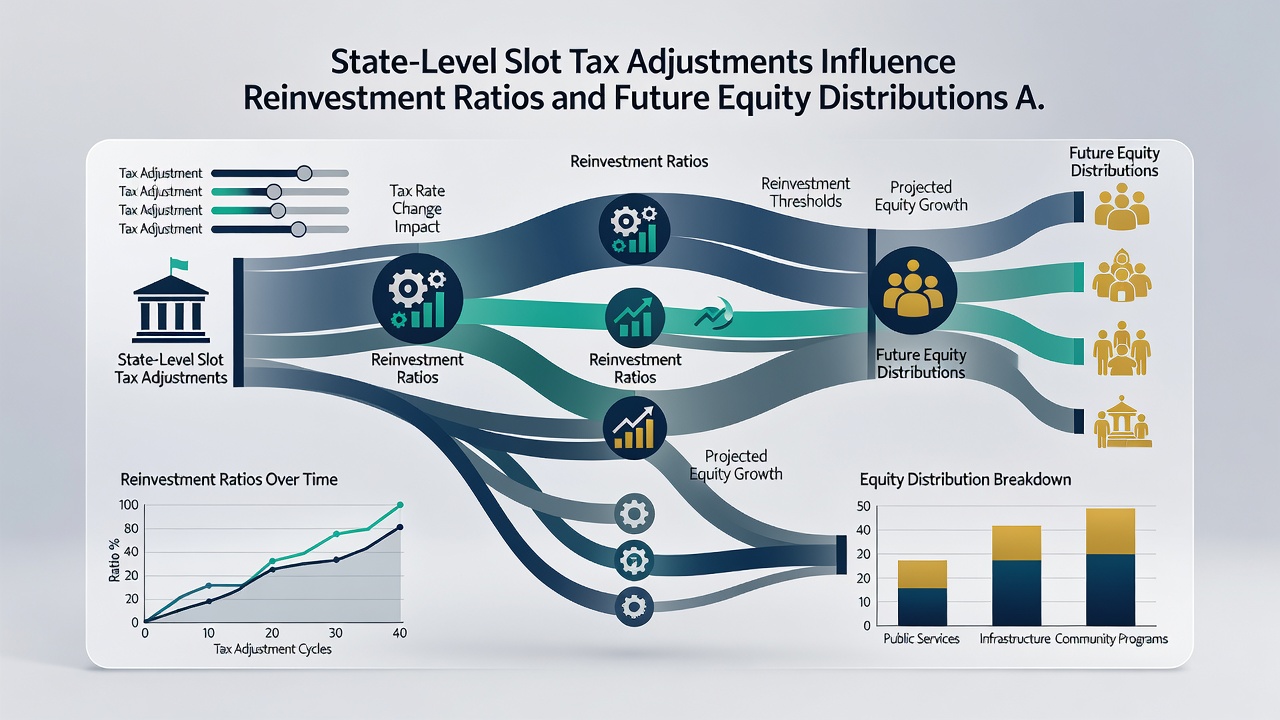 Regional casino operators analyzing financial reports on equity distributions and tax impacts