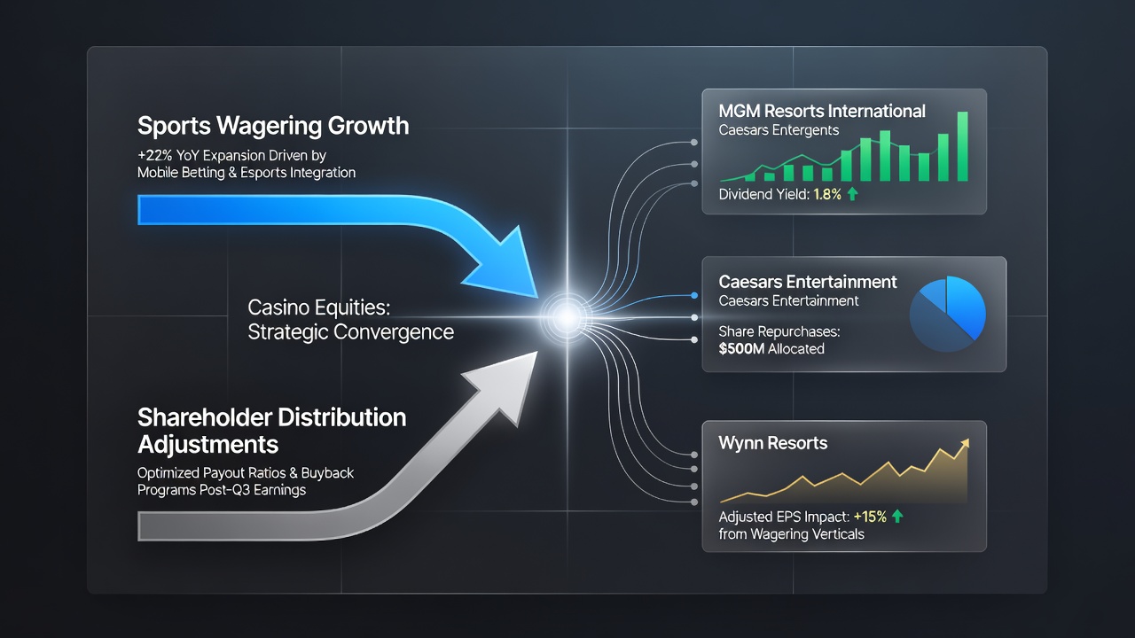 Shareholder distribution trends linked to casino sports betting performance