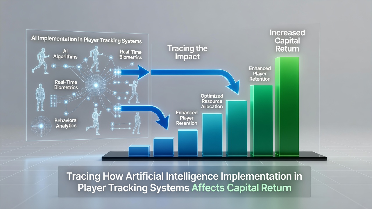 Casino executive reviewing AI-generated player segmentation reports that inform capital allocation meetings