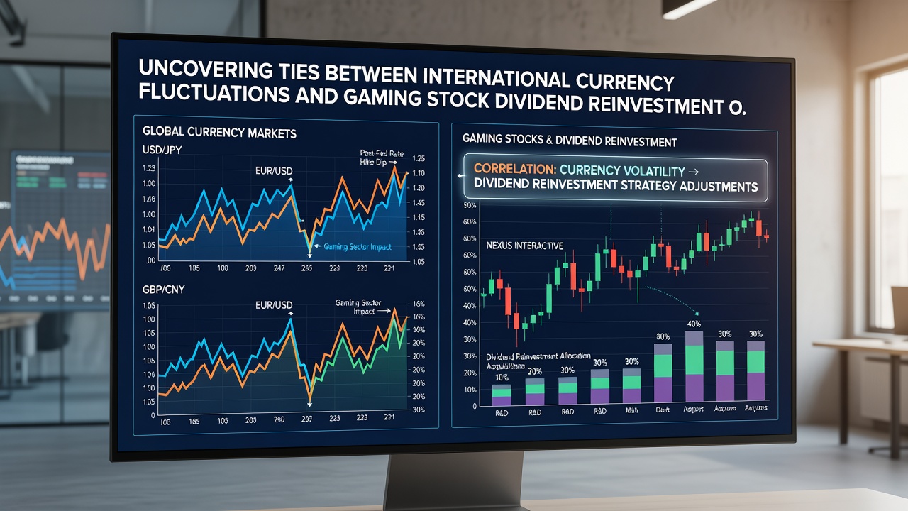 Infographic detailing dividend reinvestment flows and forex hedging impacts for global gaming operators